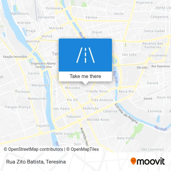 Rua Zito Batista map