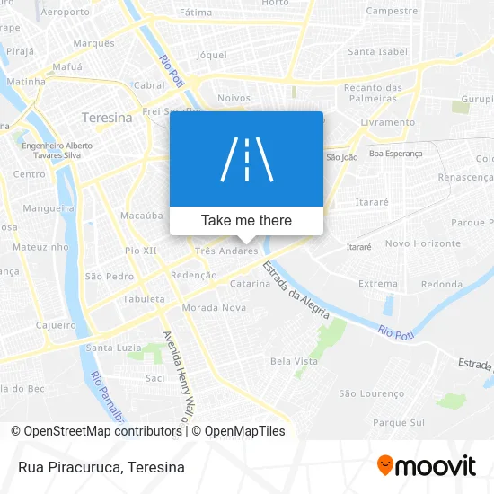 Rua Piracuruca map