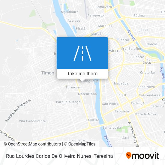 Rua Lourdes Carlos De Oliveira Nunes map