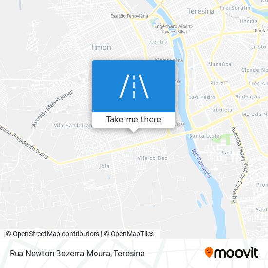 Rua Newton Bezerra Moura map