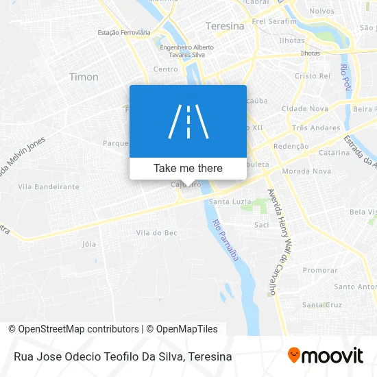 Rua Jose Odecio Teofilo Da Silva map