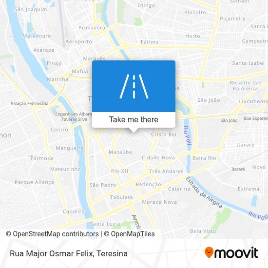 Rua Major Osmar Felix map