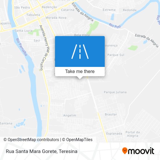 Rua Santa Mara Gorete map