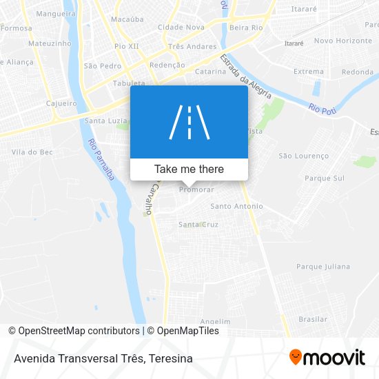 Avenida Transversal Três map