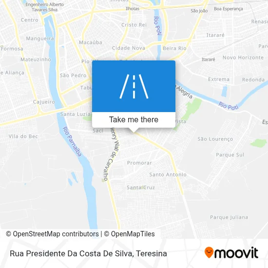 Rua Presidente Da Costa De Silva map