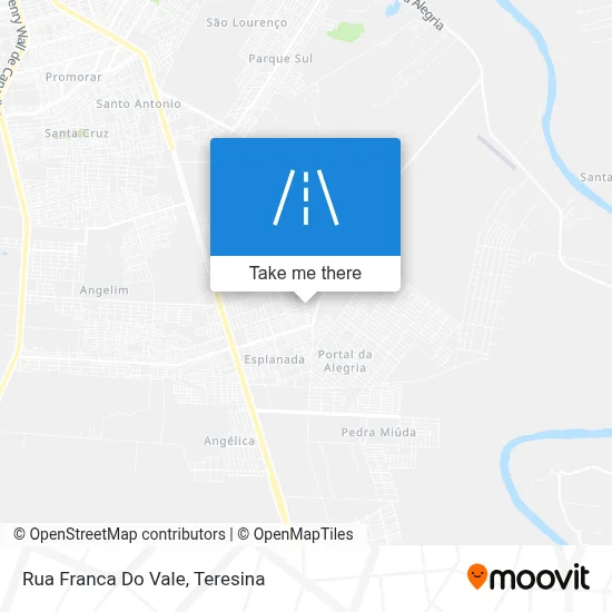 Rua Franca Do Vale map