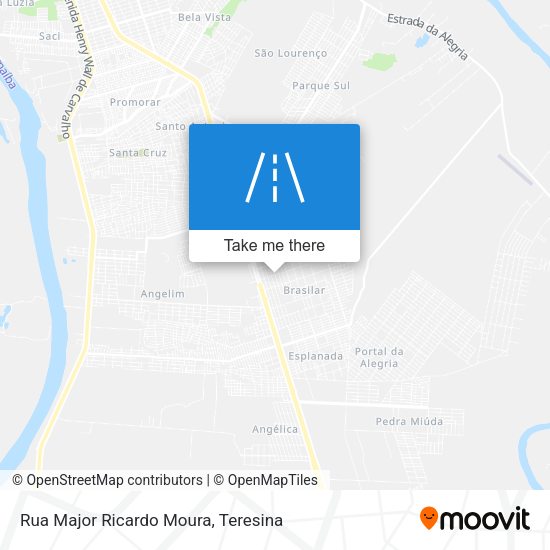 Rua Major Ricardo Moura map