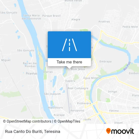 Rua Canto Do Buriti map