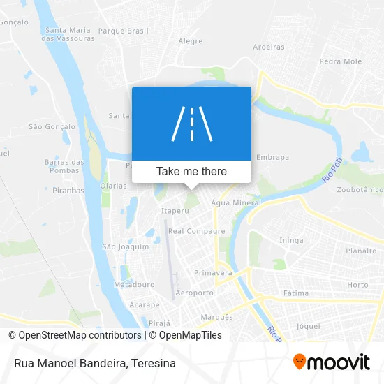 Rua Manoel Bandeira map