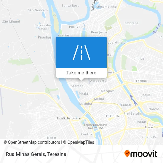Rua Minas Gerais map