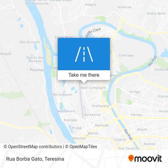 Rua Borba Gato map