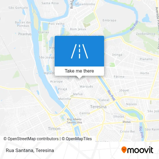 Rua Santana map
