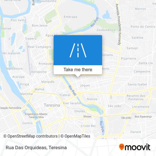 Rua Das Orquídeas map