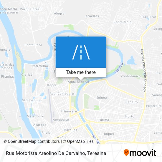 Rua Motorista Areolino De Carvalho map