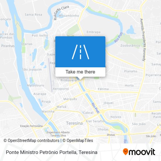 Ponte Ministro Petrônio Portella map