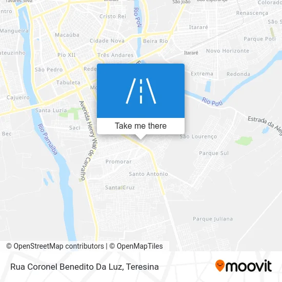 Rua Coronel Benedito Da Luz map