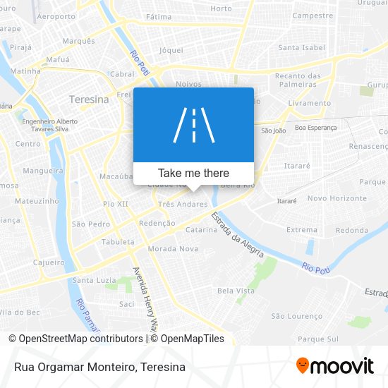 Rua Orgamar Monteiro map