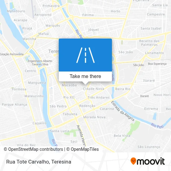 Rua Tote Carvalho map