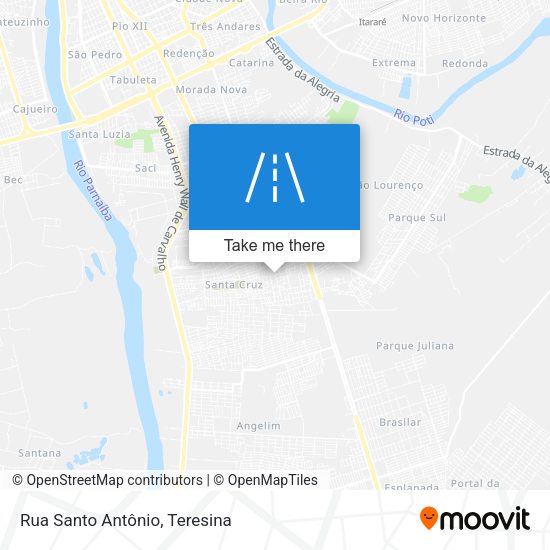 Rua Santo Antônio map