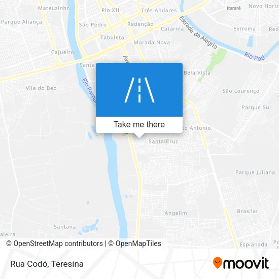 Rua Codó map