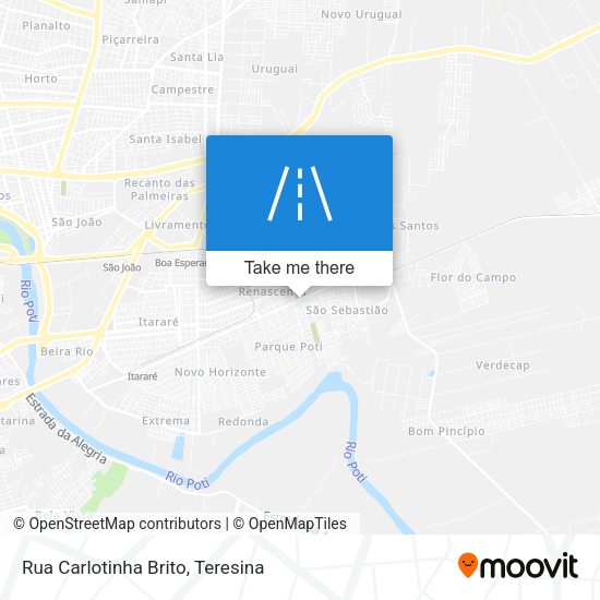 Rua Carlotinha Brito map