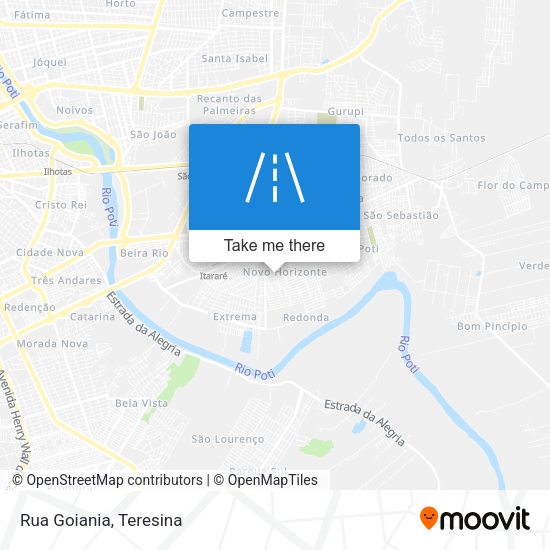 Rua Goiania map