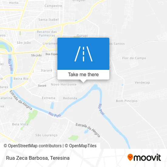 Rua Zeca Barbosa map