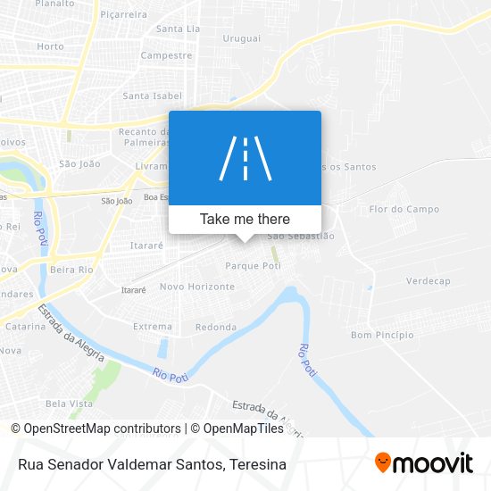 Rua Senador Valdemar Santos map