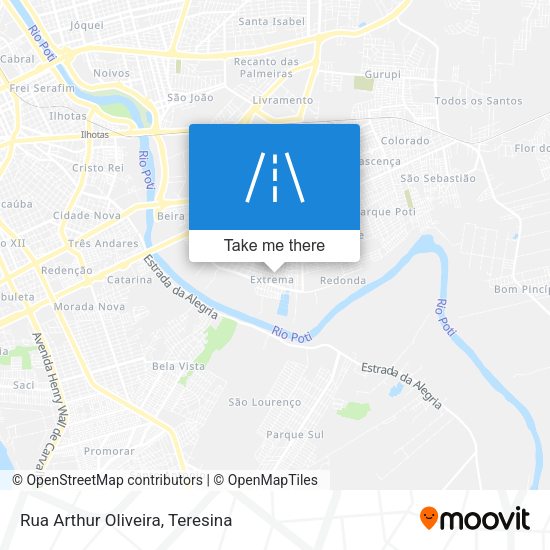 Rua Arthur Oliveira map