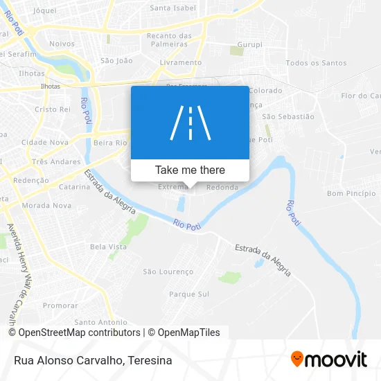 Rua Alonso Carvalho map