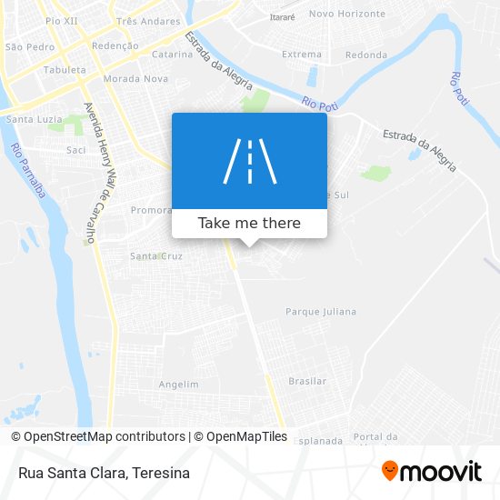 Rua Santa Clara map