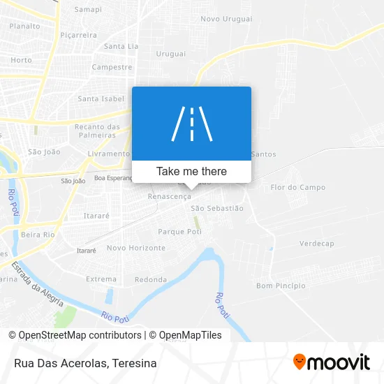 Rua Das Acerolas map