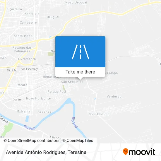 Avenida Antônio Rodrigues map
