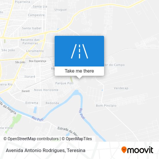 Avenida Antonio Rodrigues map