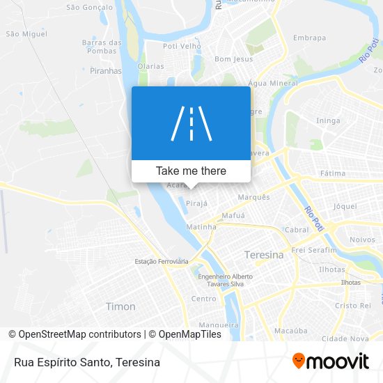 Rua Espírito Santo map