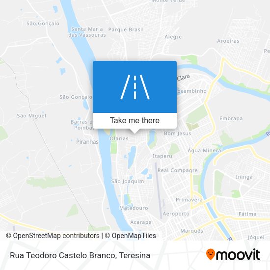 Rua Teodoro Castelo Branco map