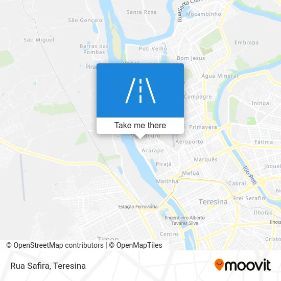 Rua Safira map