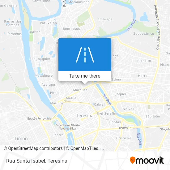 Rua Santa Isabel map