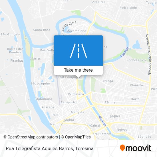 Rua Telegrafista Aquiles Barros map