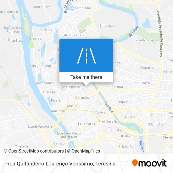Rua Quitandeiro Lourenço Veríssimo map