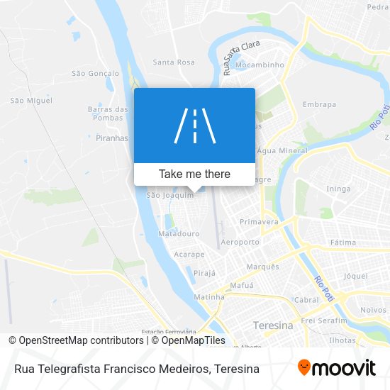 Rua Telegrafista Francisco Medeiros map