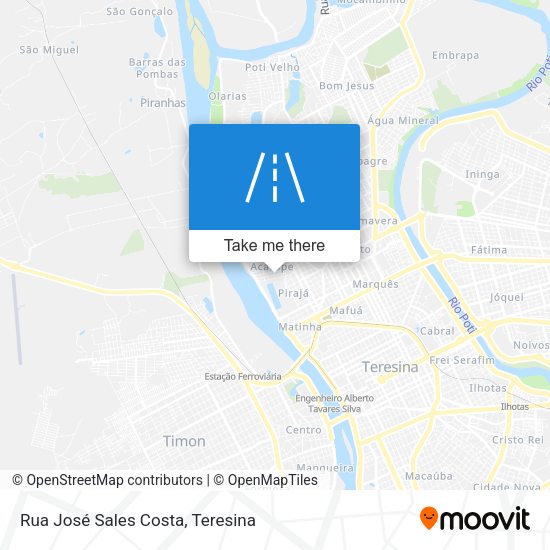 Rua José Sales Costa map
