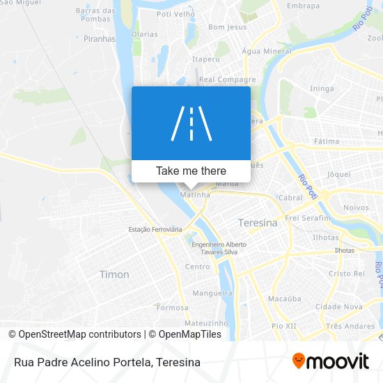 Rua Padre Acelino Portela map