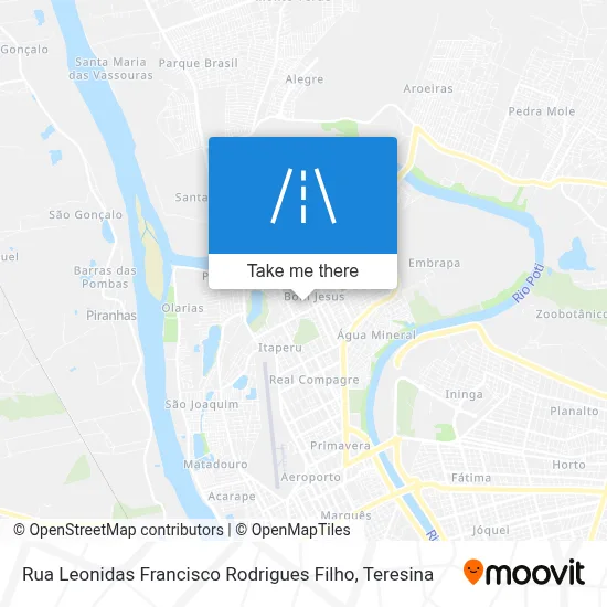 Rua Leonidas Francisco Rodrigues Filho map