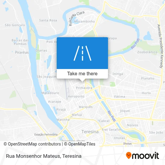 Rua Monsenhor Mateus map