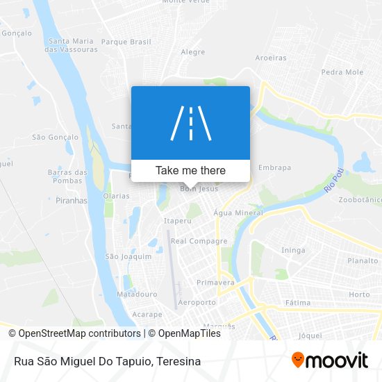Rua São Miguel Do Tapuio map