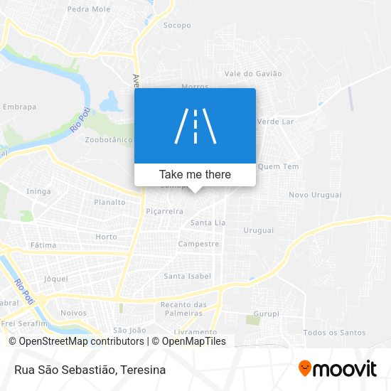 Rua São Sebastião map