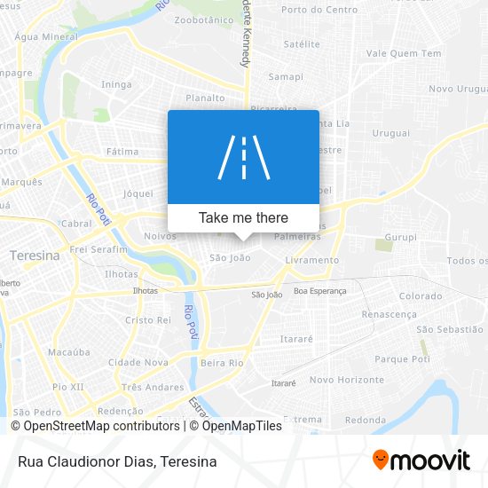 Rua Claudionor Dias map