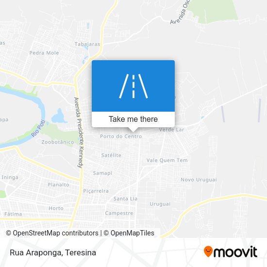 Rua Araponga map