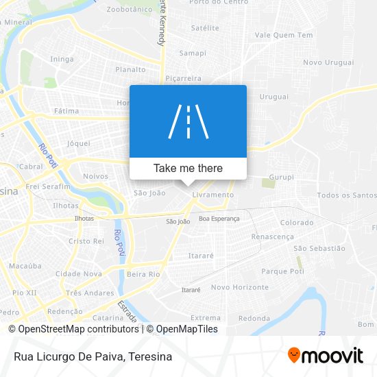 Rua Licurgo De Paiva map